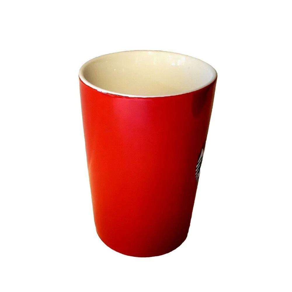 Starbucks 2021 Red Coffee Mug With Green Mermaid Logo 14 Ounce